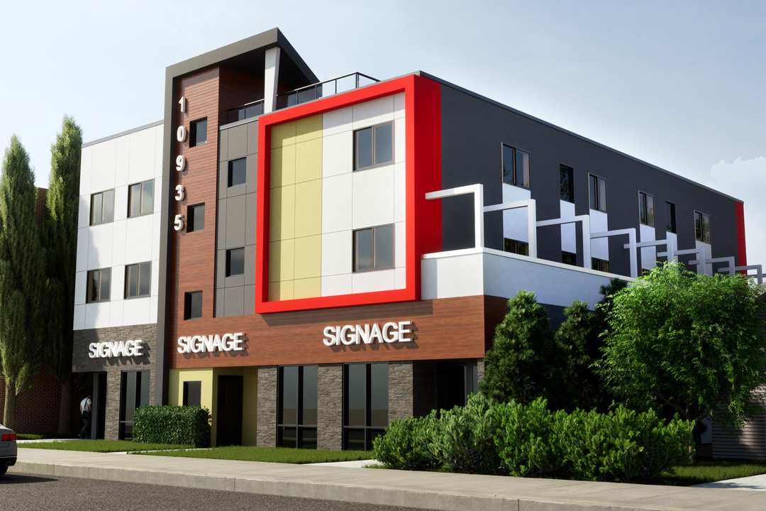 10935 97 St Mix use rendering